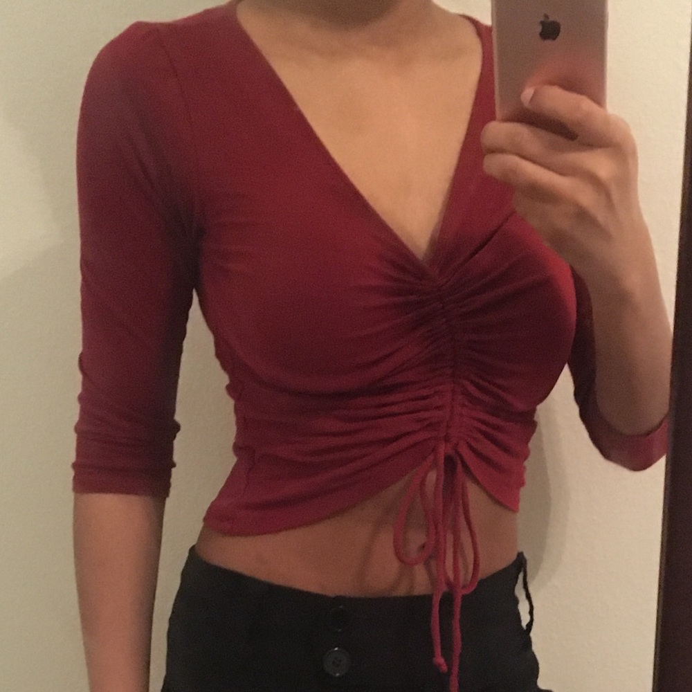 Self toe, scrunchie top